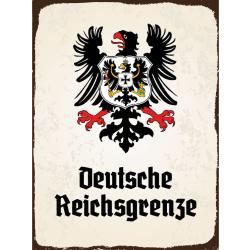 Blechschild - Adler D. Reichsgrenze