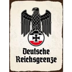 Blechschild - Adler D. Reichsgrenze