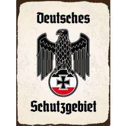 Blechschild - Adler Schutzgebiet