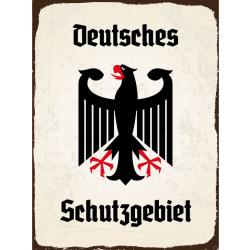 Blechschild - Adler Schutzgebiet