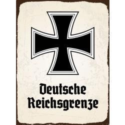 Blechschild - EK D. Reichsgrenze