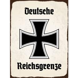 Blechschild - EK Reichtsgrenze