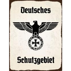 Blechschild - Adler Schutzgebiet