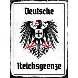 Blechschild - Adler Reichtsgrenze