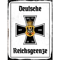 Blechschild - EK Reichtsgrenze