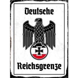 Blechschild - Adler Reichtsgrenze