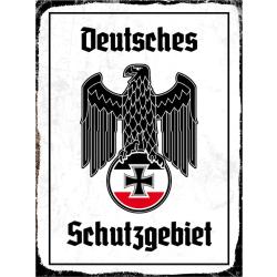 Blechschild - Adler Schutzgebiet