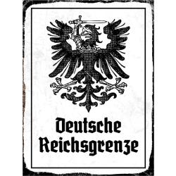 Blechschild - Adler D. Reichsgrenze