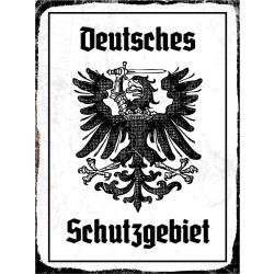 Blechschild - Adler Schutzgebiet