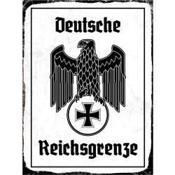 Blechschild - Adler Reichtsgrenze