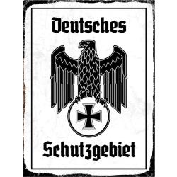 Blechschild - Adler Schutzgebiet