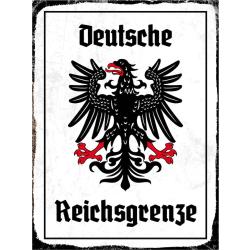 Blechschild - Adler Reichtsgrenze