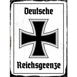 Blechschild - EK Reichtsgrenze