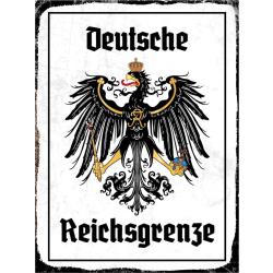 Blechschild - Adler Reichtsgrenze