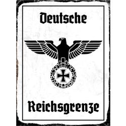 Blechschild - Adler Reichtsgrenze