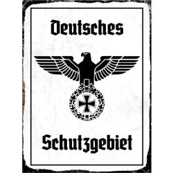 Blechschild - Adler Schutzgebiet