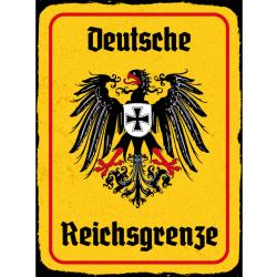 Blechschild - Adler Reichtsgrenze