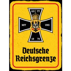 Blechschild - Adler D. Reichsgrenze