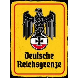 Blechschild - Adler D. Reichsgrenze