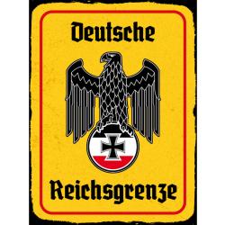 Blechschild - Adler Reichtsgrenze