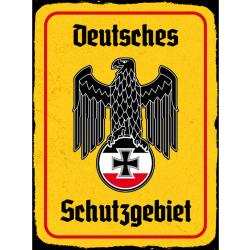 Blechschild - Adler Schutzgebiet