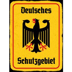 Blechschild - Adler Schutzgebiet