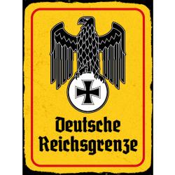 Blechschild - Adler D. Reichsgrenze