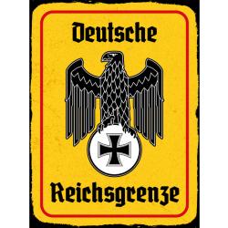 Blechschild - Adler Reichtsgrenze