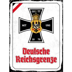 Blechschild - EK D. Reichsgrenze