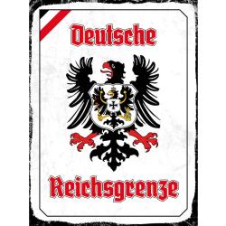 Blechschild - Adler Reichtsgrenze