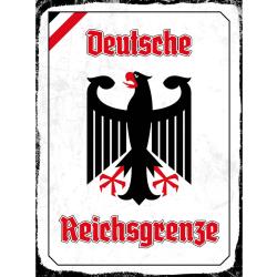 Blechschild - Adler Reichtsgrenze