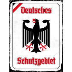 Blechschild - Adler Schutzgebiet