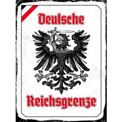 Blechschild - Adler Reichtsgrenze