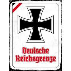 Blechschild - EK D. Reichsgrenze