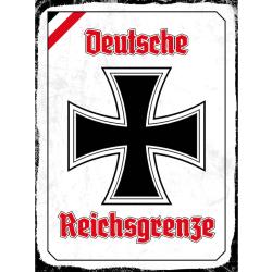 Blechschild - EK Reichtsgrenze