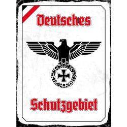 Blechschild - Adler Schutzgebiet