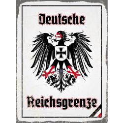 Blechschild - Adler Reichtsgrenze