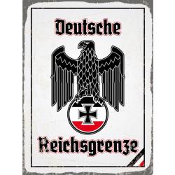 Blechschild - Adler Reichtsgrenze