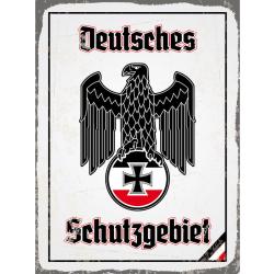 Blechschild - Adler Schutzgebiet