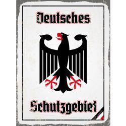 Blechschild - Adler Schutzgebiet