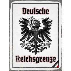 Blechschild - Adler Reichtsgrenze