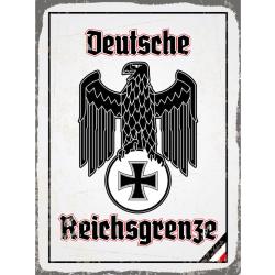 Blechschild - Adler Reichtsgrenze