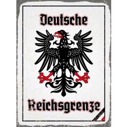 Blechschild - Adler Reichtsgrenze