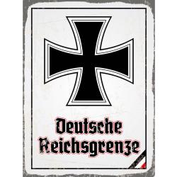 Blechschild - EK D. Reichsgrenze