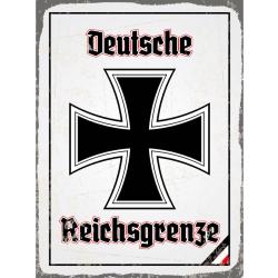 Blechschild - EK Reichtsgrenze