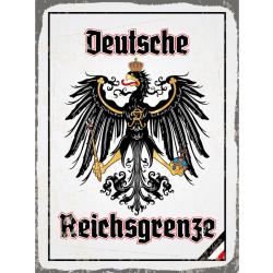 Blechschild - Adler Reichtsgrenze