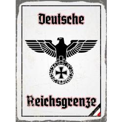 Blechschild - Adler Reichtsgrenze