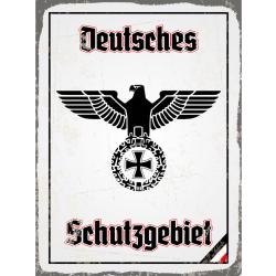 Blechschild - Adler Schutzgebiet