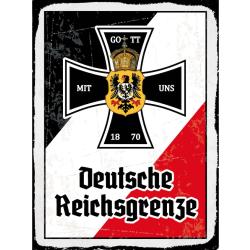 Blechschild - EK D. Reichsgrenze