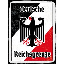 Blechschild - Adler Reichtsgrenze